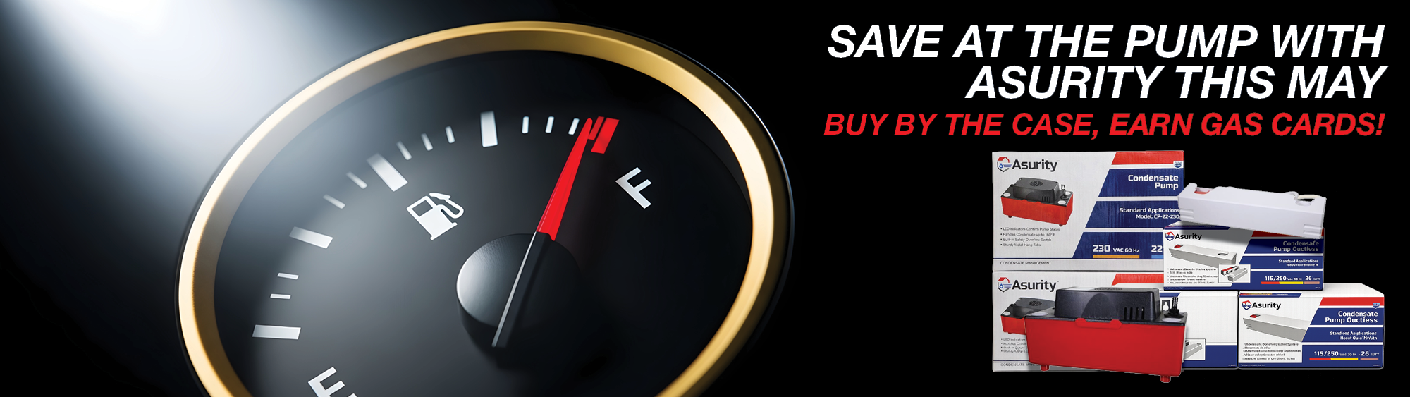 Save at the Pump with Asurity This May! Buy by the Case, Earn Gas Cards!