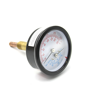 dunkirk gas-fired hot water induced draft boiler temperature pressure gauge