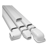 SK-100-W - LINE SET DUCT ELBOW WHITE 3 3/4" 90 DEGREE FLAT