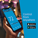 1F95U-42WFB - SENSI THOUGH SMART BLACK THERMOSTAT