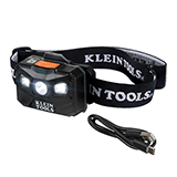 56048 - RECHARGEABLE HEADLAMP WITH FABRIC STRAP, 400 LUMENS, ALL-DAY RUN TIME