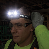 56048 - RECHARGEABLE HEADLAMP WITH FABRIC STRAP, 400 LUMENS, ALL-DAY RUN TIME